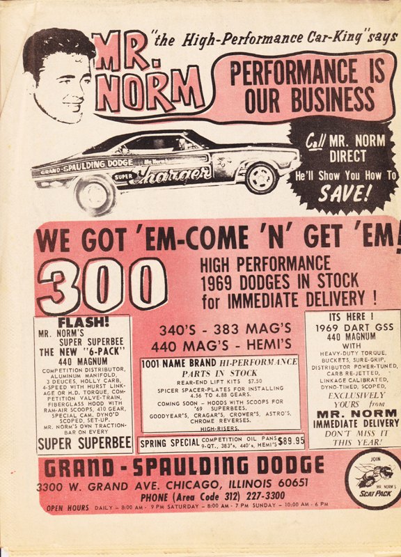 1969 Drag News Ads